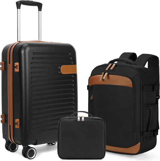 Carry On Luggage 20 Inch Luggage Sets 3 Piece