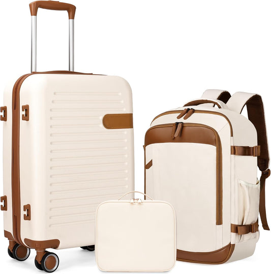 Carry On Luggage 20 Inch Luggage Sets 3 Piece